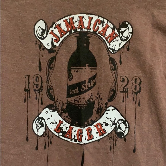 Red Stripe Jamaican Beer 🍺 Tee 🔥 - Picture 3 of 5